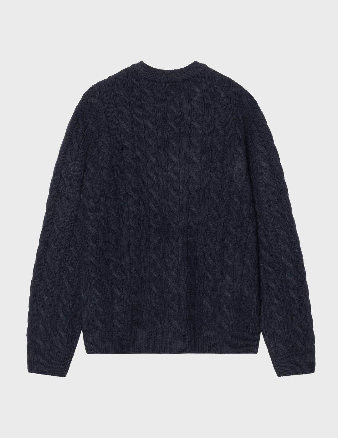 Jersey Carhartt Signature Swearter Deep Night / Glassy Pink