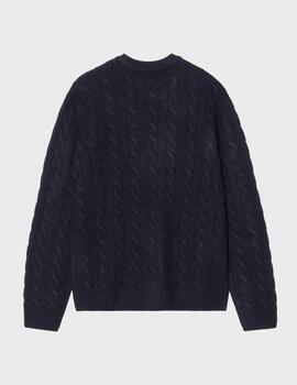 Jersey Carhartt Signature Swearter Deep Night / Glassy Pink