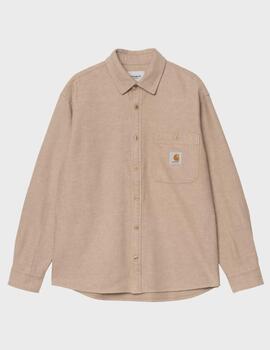 Camisa Carhartt WIP L/S Edgar Shirt Peanut Wax