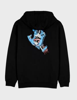 Sudadera Santa Cruz Hood Torn Hand Black