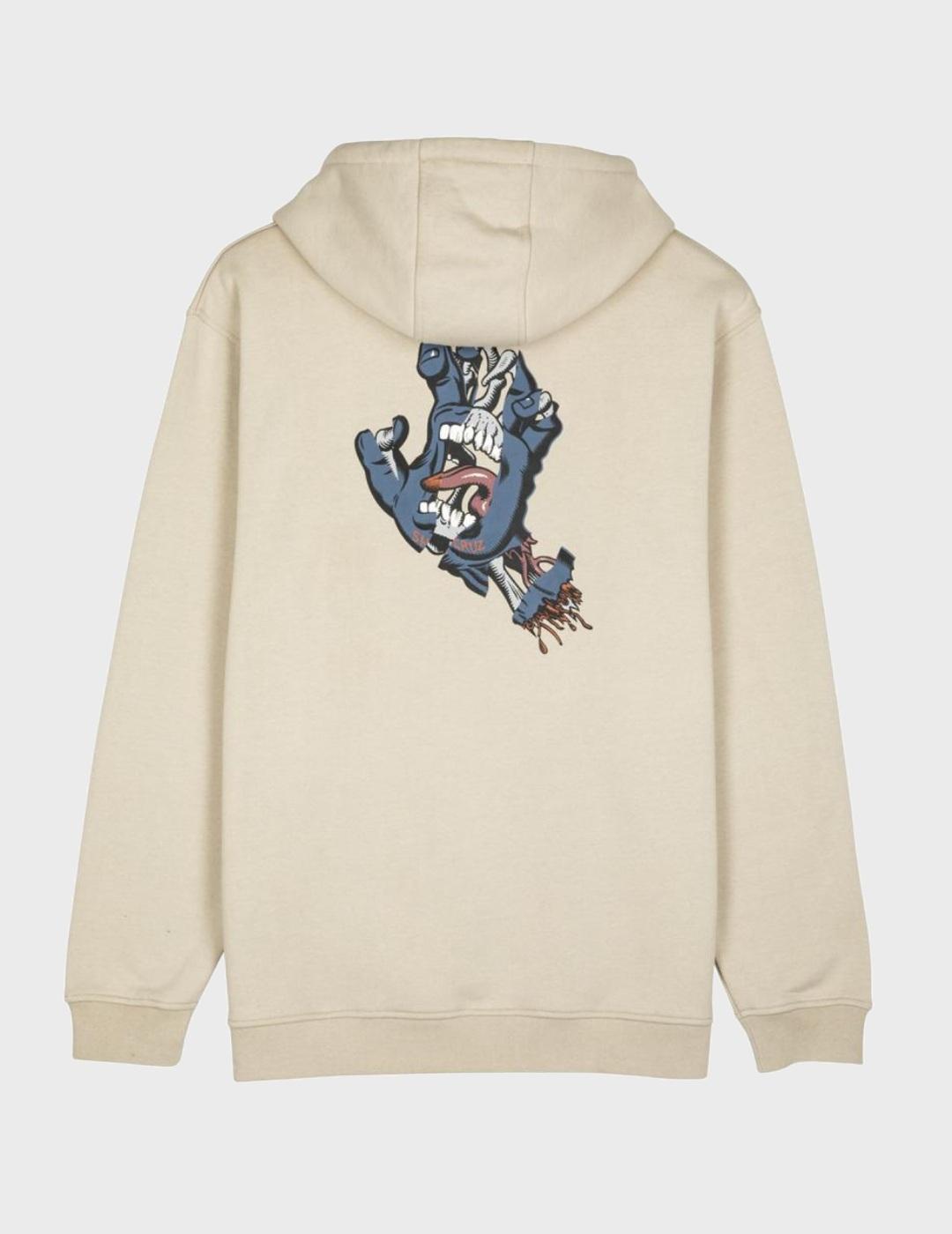 Sudadera Santa Cruz Torn Hand Hood Fog
