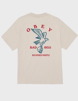 Camiseta Obey Bad Ideas Eagle Silver Grey