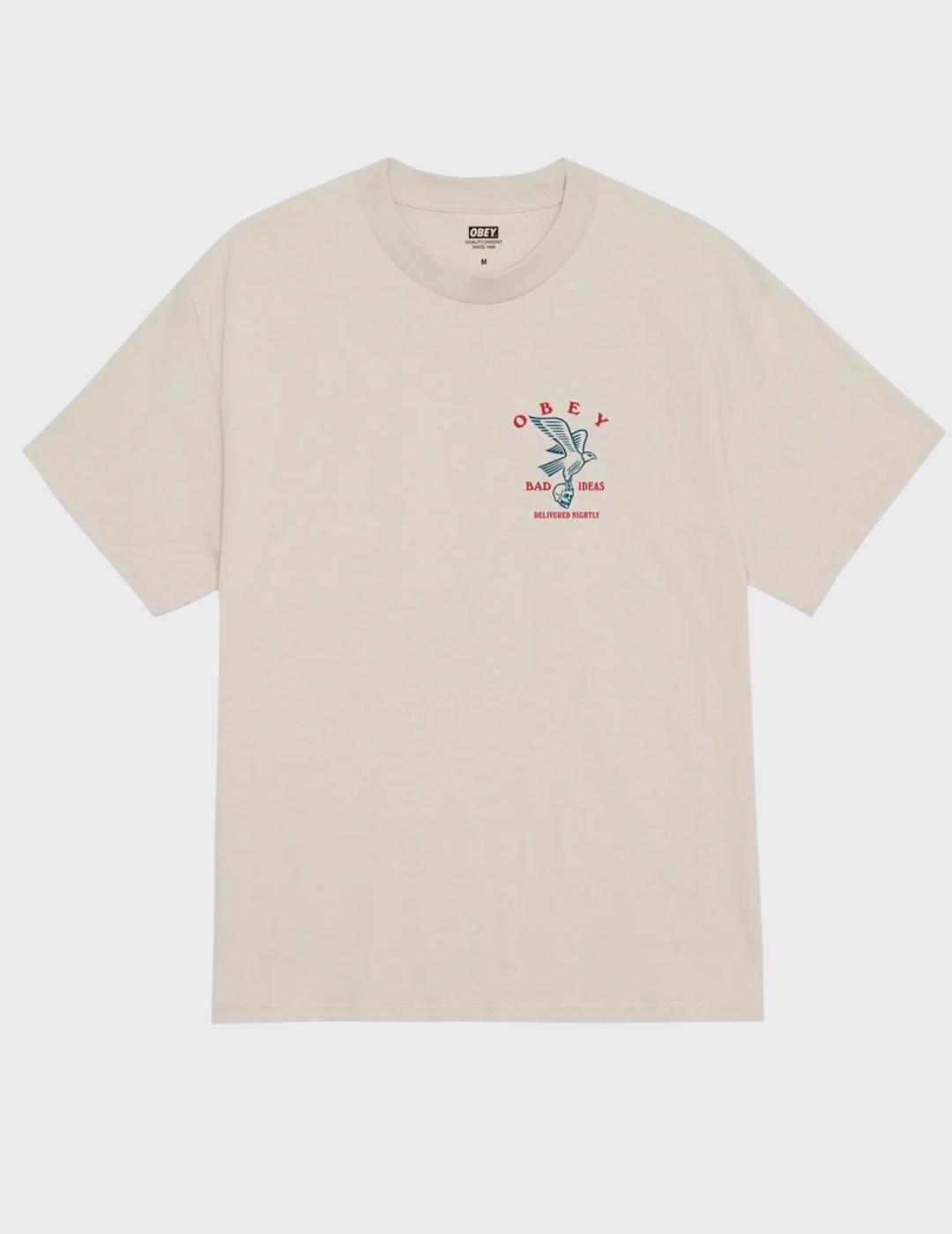 Camiseta Obey Bad Ideas Eagle Silver Grey