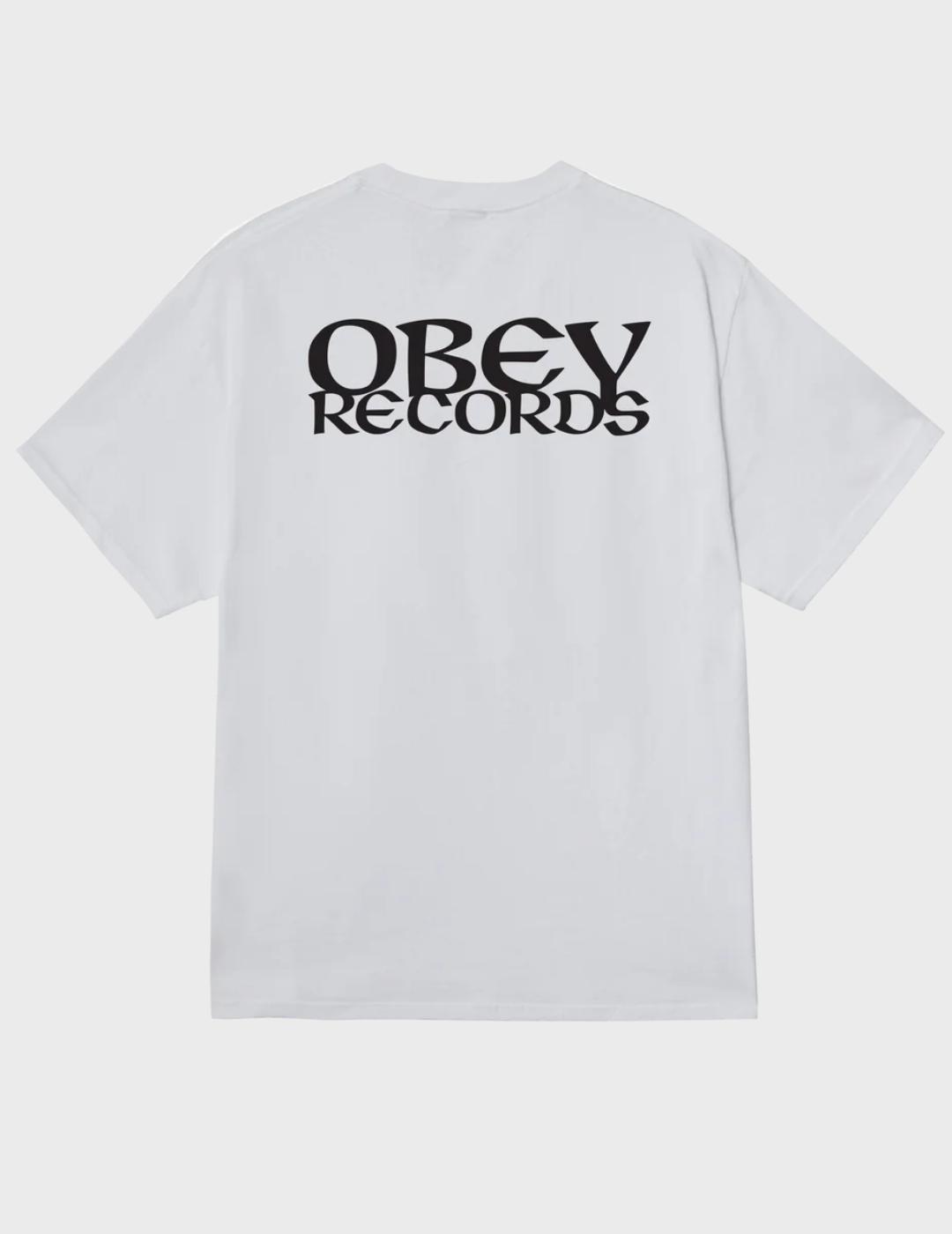 Camiseta Obey Records Ear White