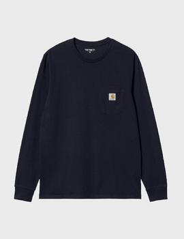 Camiseta Carhartt WIP L/S Pocket T-Shirt Dark Navy
