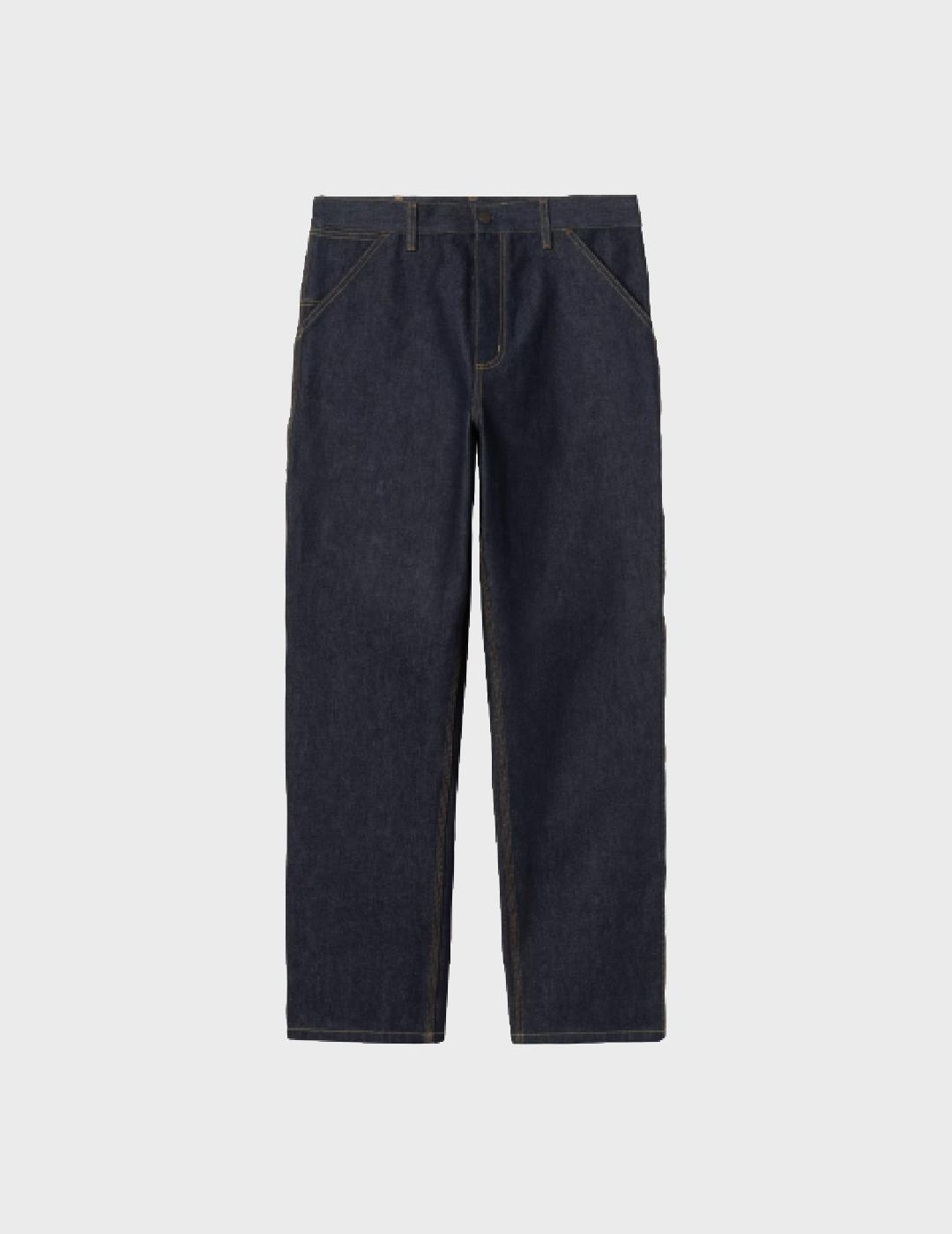 Pantalon Carhartt WIP Single Knee Pant Blue Rigid