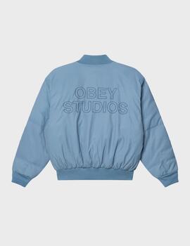 Cazadora Oney Studios Ma-1 Bomber Blue Grey