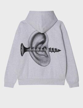 Sudadera Obey Disorder Extra Heavy Hood Ash Grey