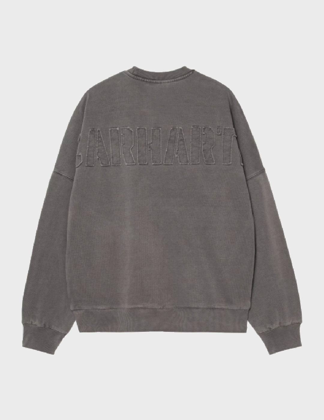 Suadera Carhartt WIP RGGD Sweat Black Garment Dyed