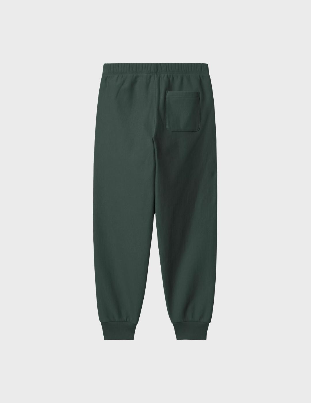 Pantalón Carhartt WIP American Script Jogging Kale