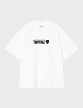 Camiseta Carhartt WIP Deconstructed Label S/S Wht