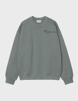 Sudadera Carhartt WIP Punched Sweat Velvet Green
