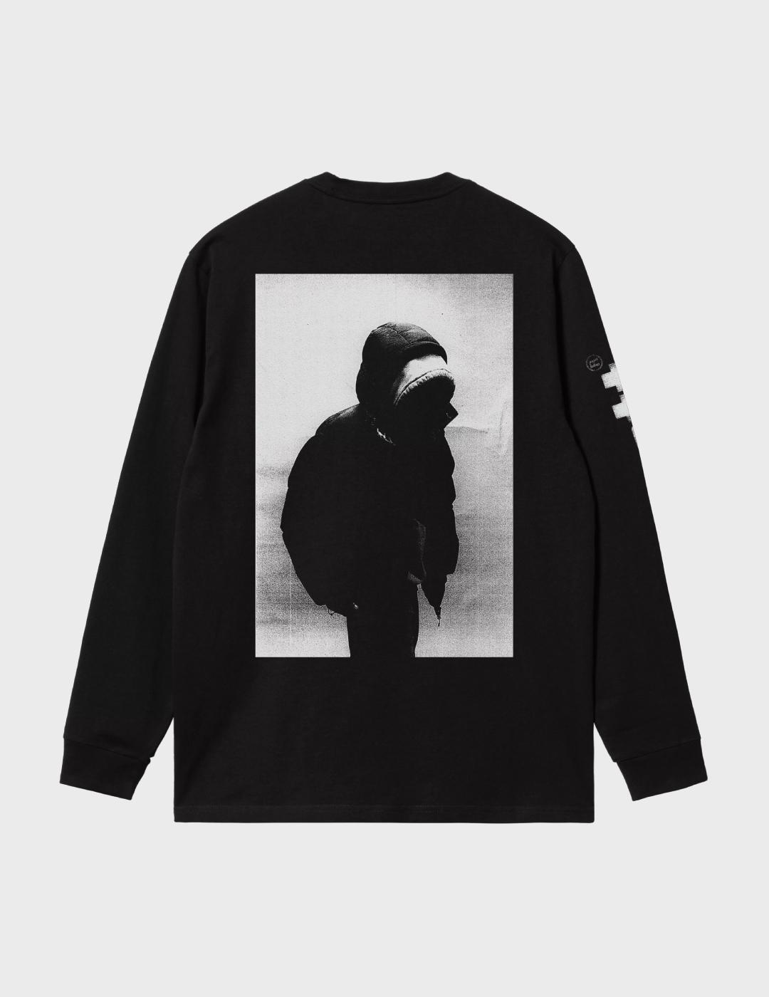 Camiseta Carhartt WIP L/S Archive Script T-shirt Black