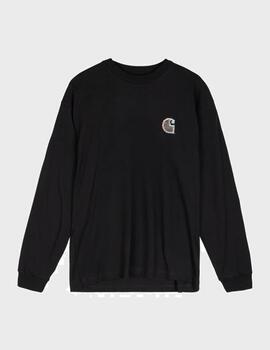 Camiseta Carhartt WIP L/S Mind Your Head T-Shirt Black