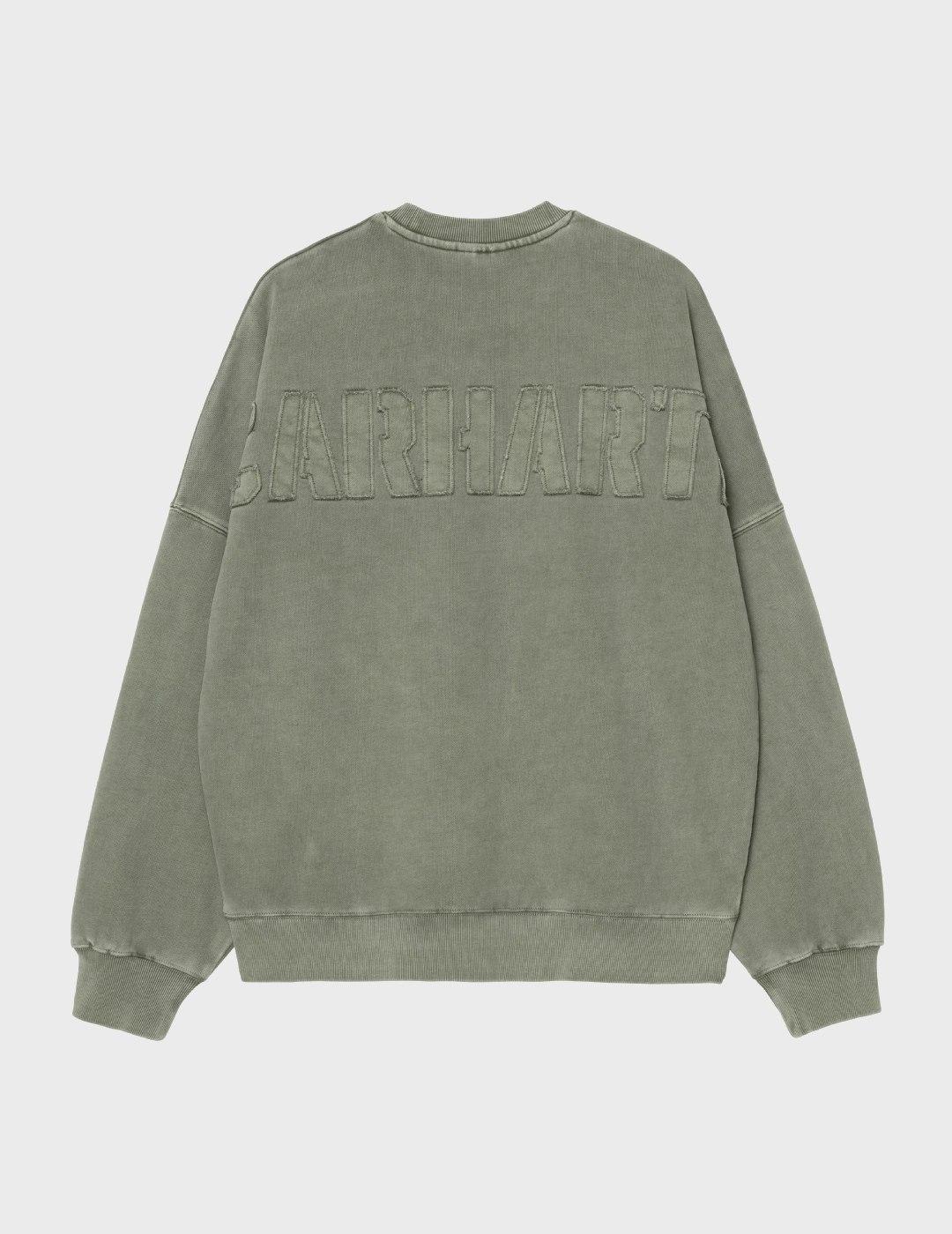 Sudadera Carhartt WIP RGGD Sweat Opuntia Garment Dyed