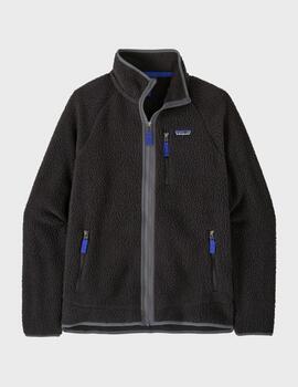 Forro Polar Patagonia Retro Pile JKT Black W/Forge
