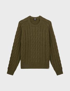 Jersey Dickies Vanleer Cable Sweater Military Green