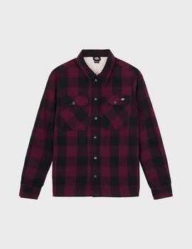 Camisa Dickies Lined Sacramento Maroon