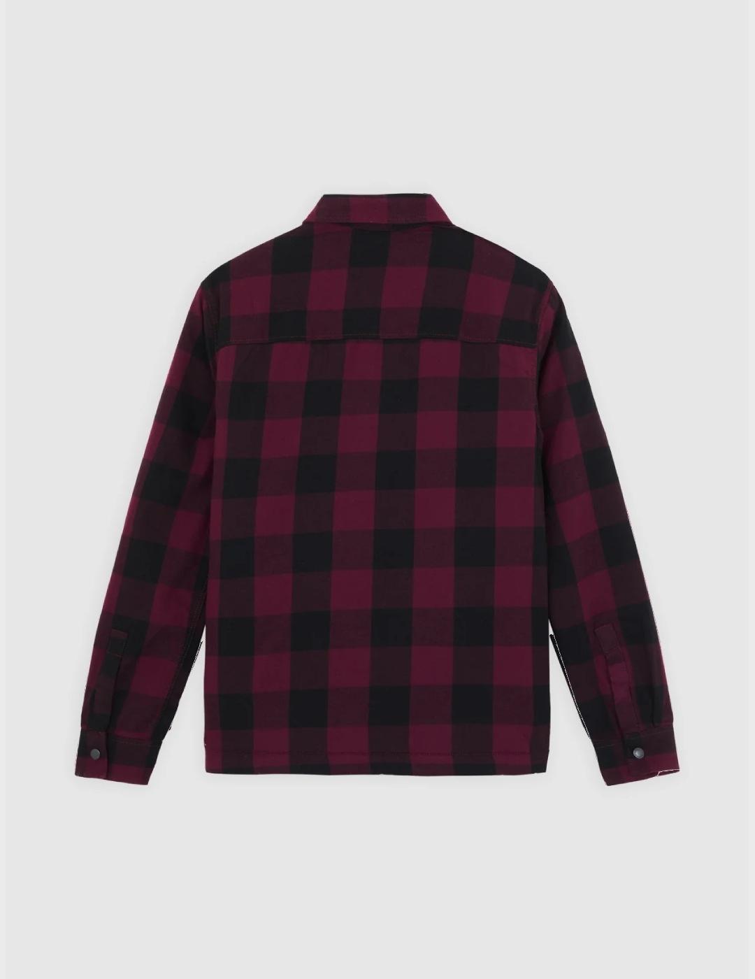 Camisa Dickies Lined Sacramento Maroon
