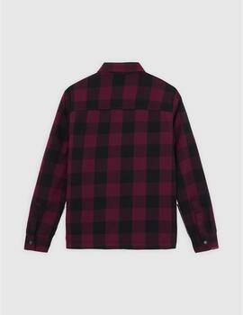 Camisa Dickies Lined Sacramento Maroon