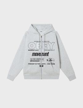 Sudadera Obey Persistent Movement Heather Grey