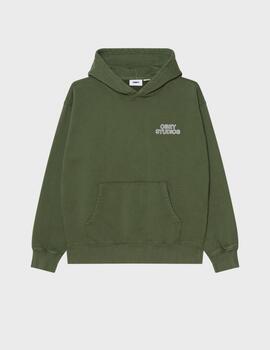 Sudadera Obey Studios Faded Hood Kombugreenfaddwsh