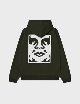 Sudadera Obey Bold Icon Extra Heavy Hood Rosin