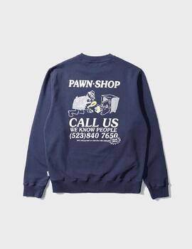 Sudadera Edmmond Studios Pawn Shop SWT Plain Navy
