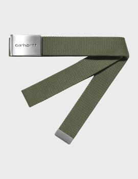 Cinturon Carhartt WIP Clip Belt Chrome Leaf