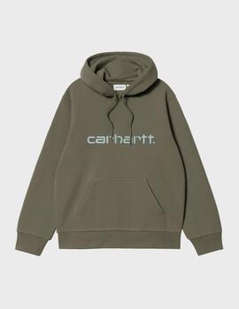 Sudadera Carhartt WIP Hooded Sweat Leaf / Tourmaline