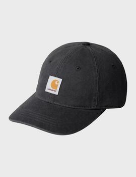 Gorra Carhartt WIP Canvas Cap Black Stone Washed