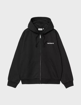 Sudadera Carhartt WIP Hooded Archive Lines JKT Black