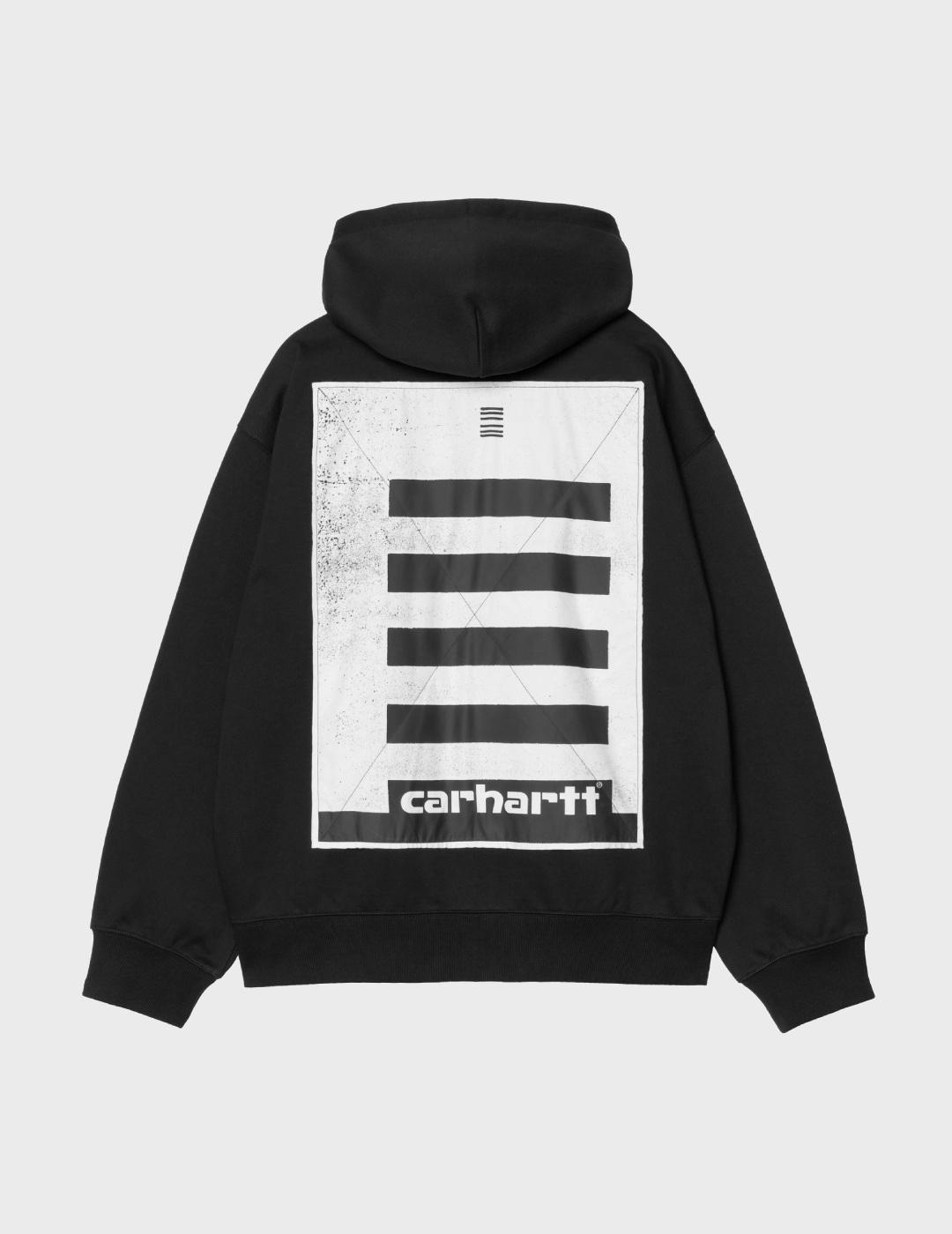 Sudadera Carhartt WIP Hooded Archive Lines JKT Black