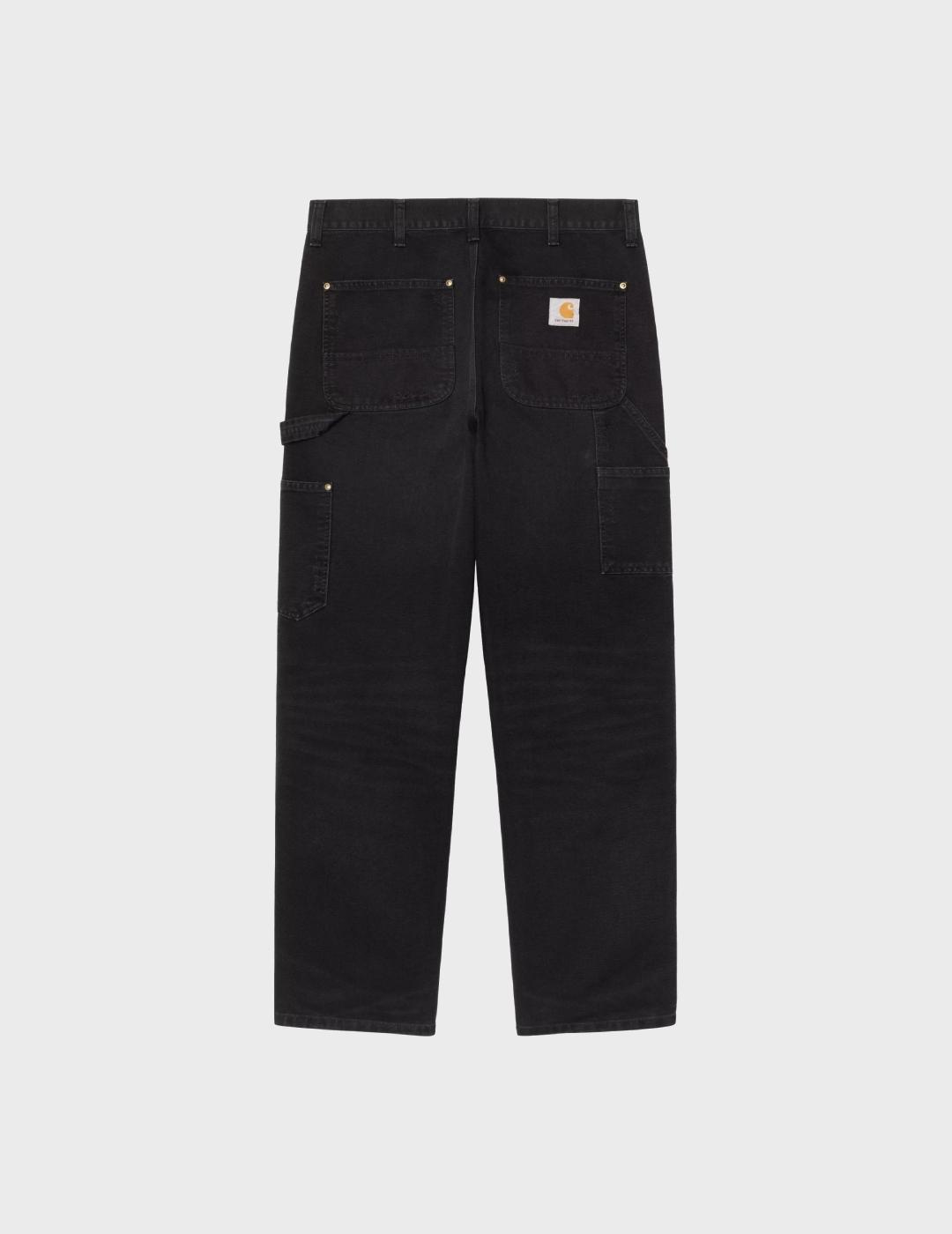 Pantalon Carhartt WIP Double Knee Black Grind Wash