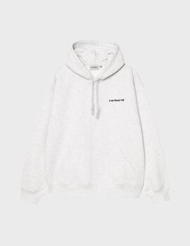 Sudadera Carhartt WIP Hodeed Caps Sweat Ash Heather