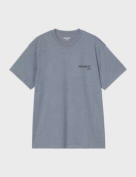 Camiseta Carhartt WIP S/S Garble Velvet Blue