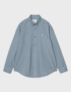Camisa Carhartt WIP L/S Bolton Velvet Blue GD