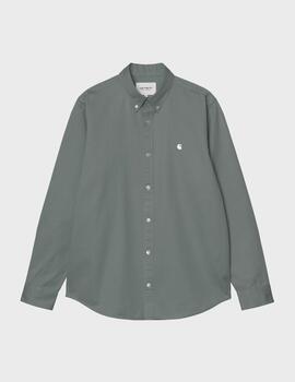 Camisa Carhartt WIP Madison Shirt Velvet Green / White