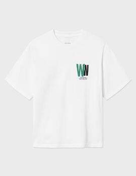 Camiseta WOOD WOOD WWGary Tee Public Bright White