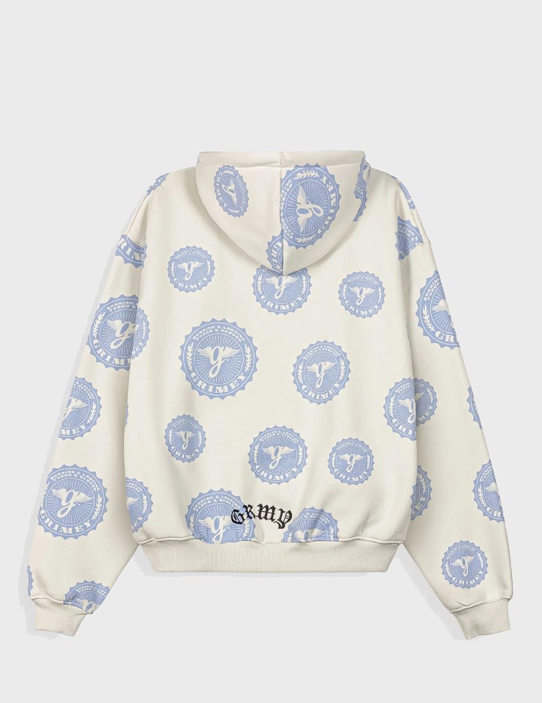 Sudadera Grimey Chief Watcher All Over print OffWh