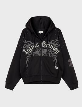 Sudadera Grimey Chief Watcher Zipper Hoodie BLK