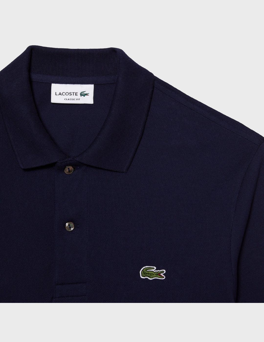 Polo Lacoste L/S L1312 Bleu Marine 166