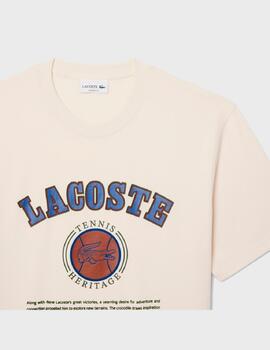 Camiseta Lacoste Tee-Shirt Blanc TH5910