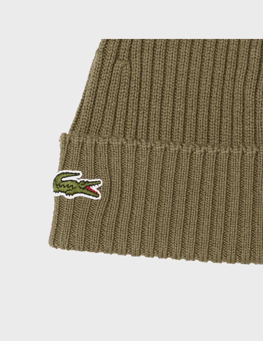 Gorro Lacoste Knited Caps Unisex Vert Kaki