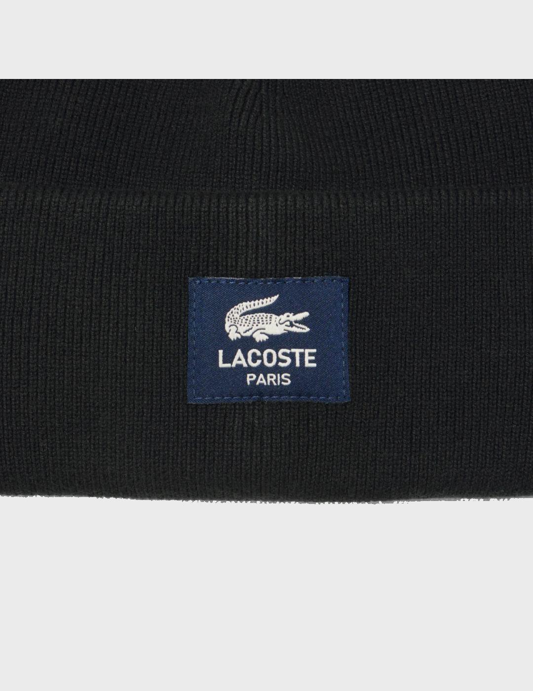 Gorro Lacoste Bonnet Noir