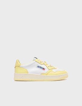 Zapatillas Autry Medalist Low Wom Leat/Leat Wht/Lm