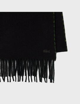 Bufanda Lacoste RE5987 Noir-031 / Vert-TTF