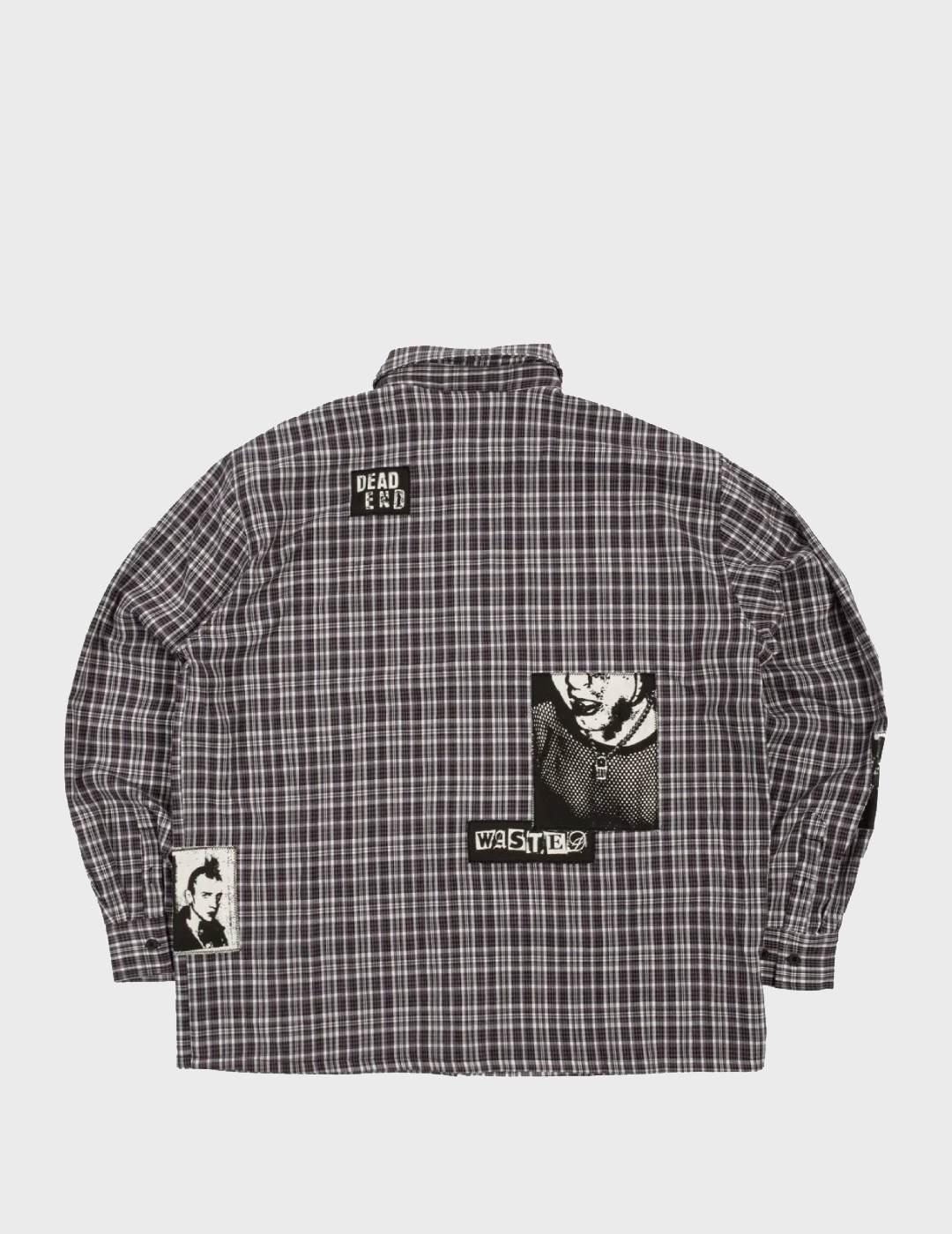 Camisa Wasted Paris Taunt Black Tartan