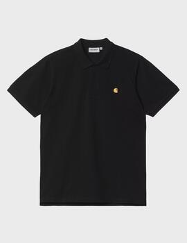 Polo Carhartt WIP S/S Chase Pique Polo Black/Gold