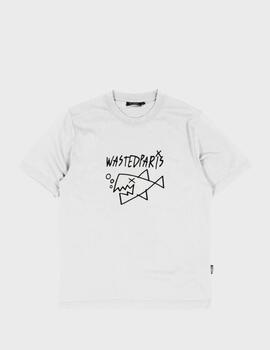 Camiseta Wasted Paris Give Up T-Shirt White